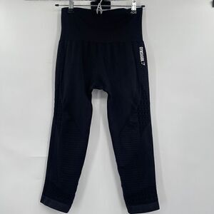 Gymshark Women's Vital Seamless Leggings in Black Marl Size Small